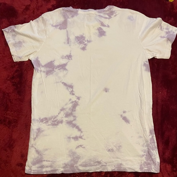 Mens Small Jack & Jones Tie Dye Cotton Tee in Lavender & White - Picture 2 of 5